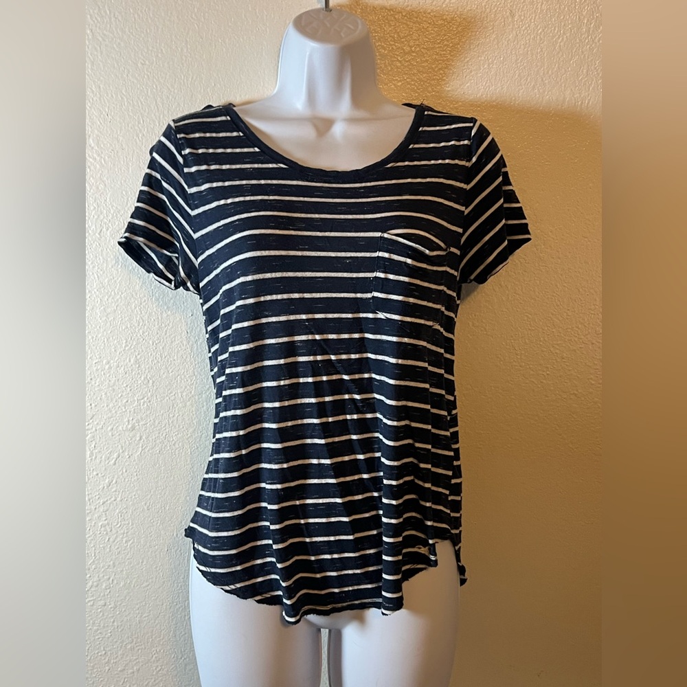 Striped Hollister Pocket Tee